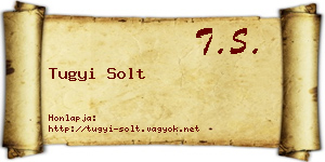 Tugyi Solt névjegykártya